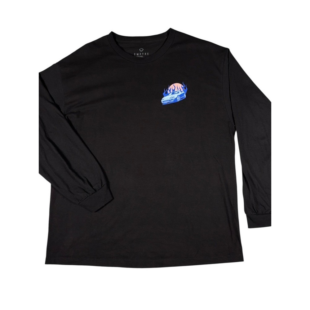 Motorsports Graphic Long Sleeve Shirt‎ XL Black Car Streetwear Empyre